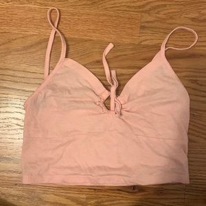 pacsun pink cropped tank